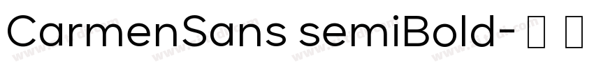 CarmenSans semiBold字体转换